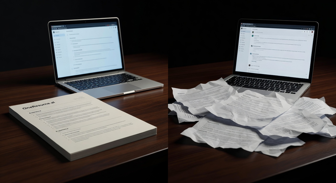 OneResume.ai vs ChatGPT: Why DIY Prompts Get You Rejected